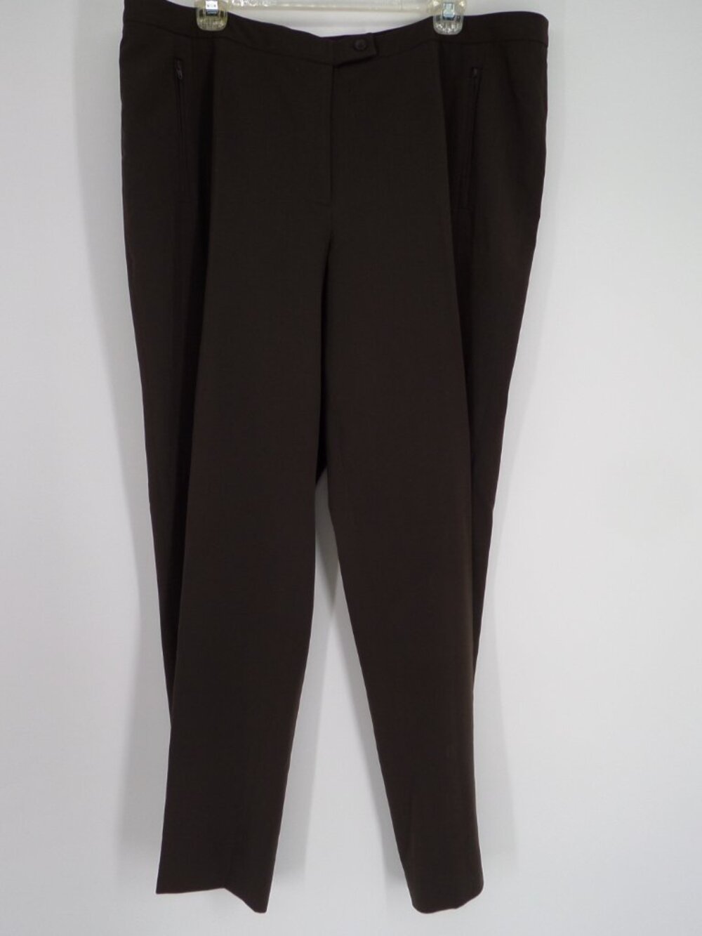 Grace Elements Women's Fall Wide Leg Brown Dress Pants Size 18W EUC